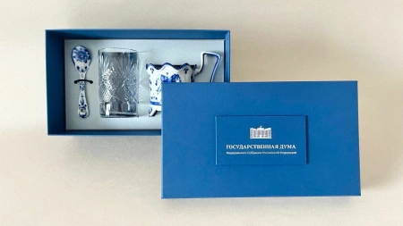  Фотография подарочный набор из гжели